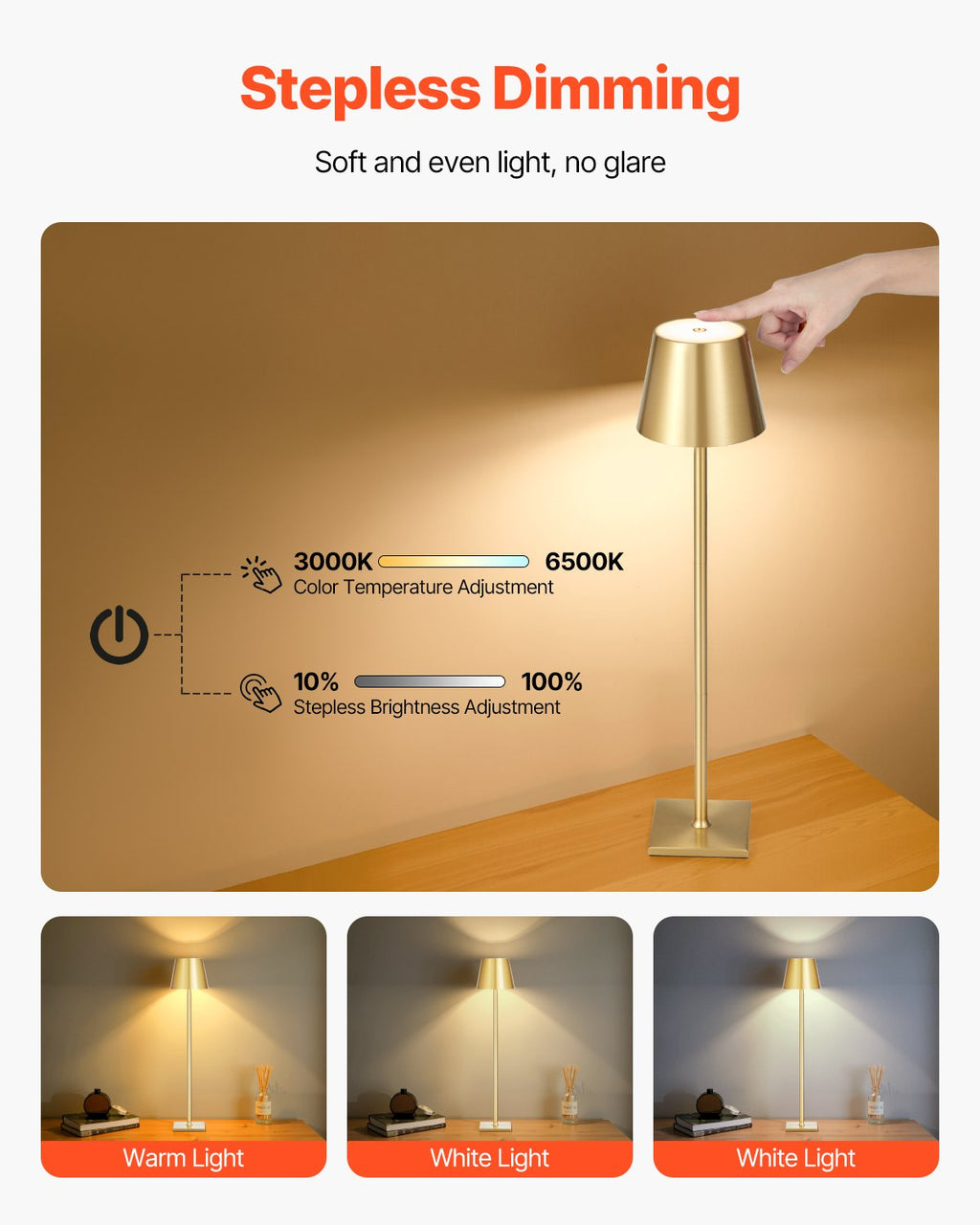 The Cordless Table Lamps, Set of 2