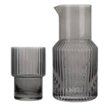 The Ribbed Glass Carafe Set