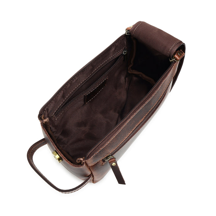 The Leather Travel Dopp Kit