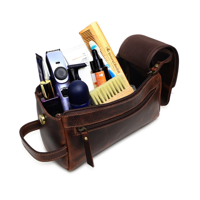The Leather Travel Dopp Kit